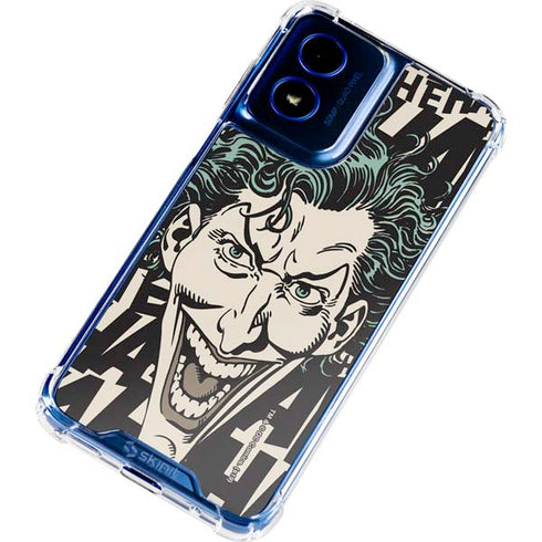 DC Comics The Joker Vintage Laughing Moto G 5G (2024) Clear Case
